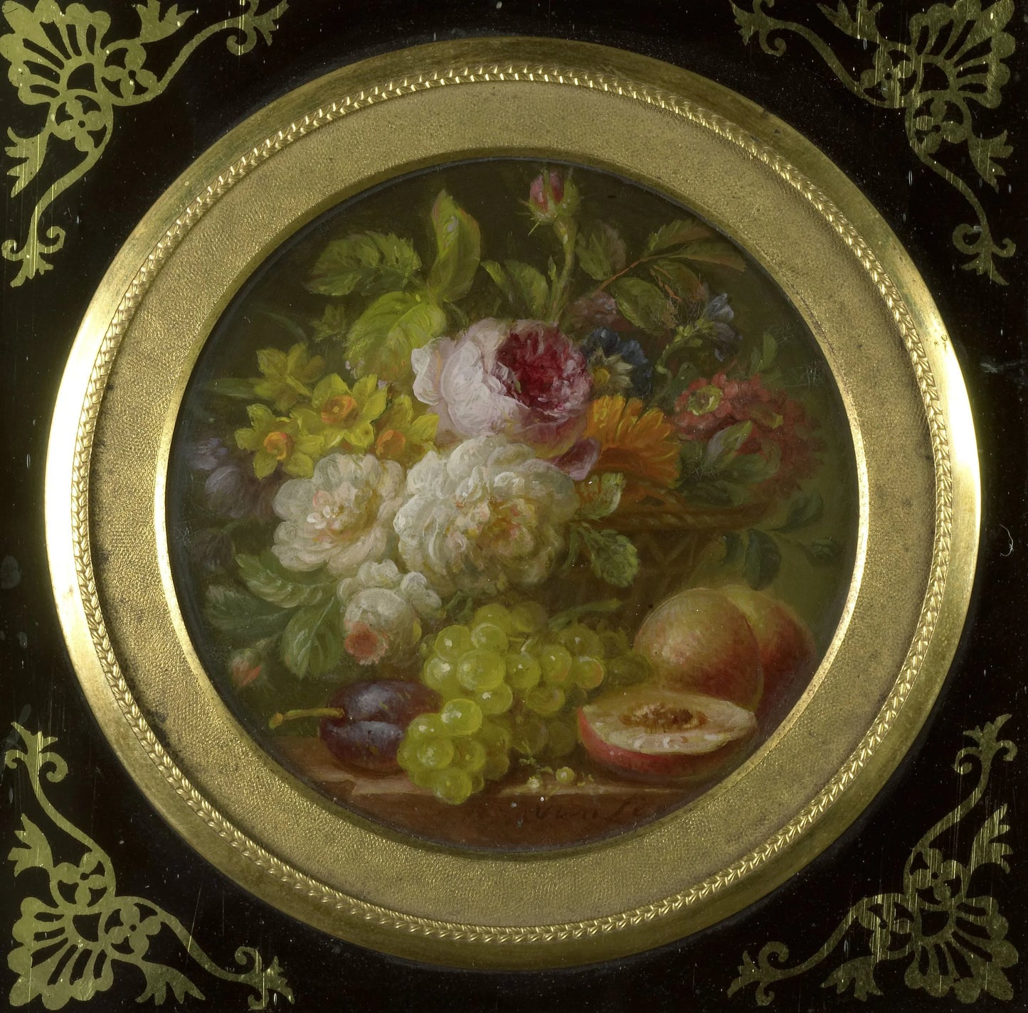 Still Life with Flowers and Fruits – Willem van Leen Vintage Still Life Art Print | Wall Art Poster