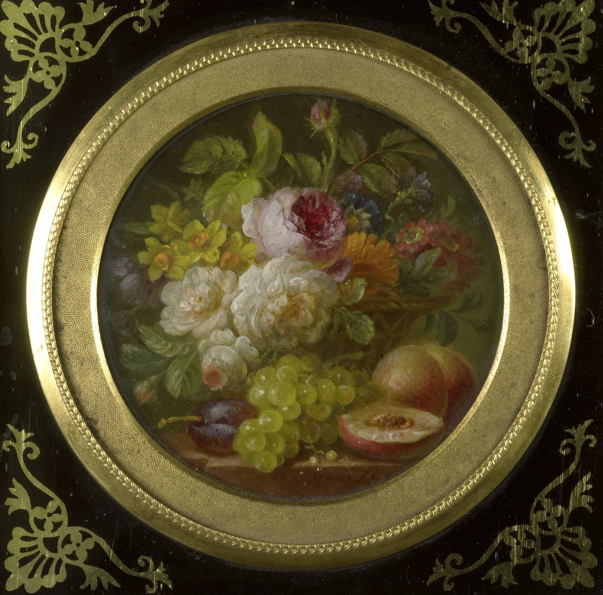 Still Life with Flowers and Fruits – Willem van Leen Vintage Still Life Art Print | Wall Art Poster