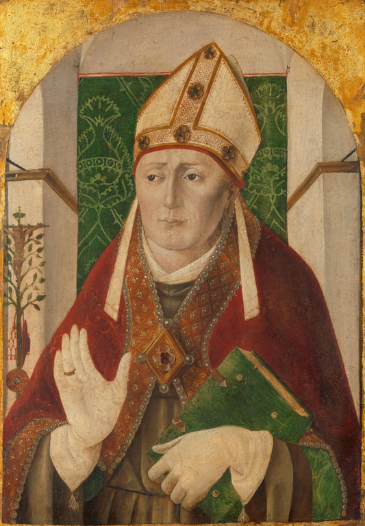 St Bonaventure – toegeschreven aan Girolamo da Treviso I Vintage Floral Art Print | Wall Art Poster