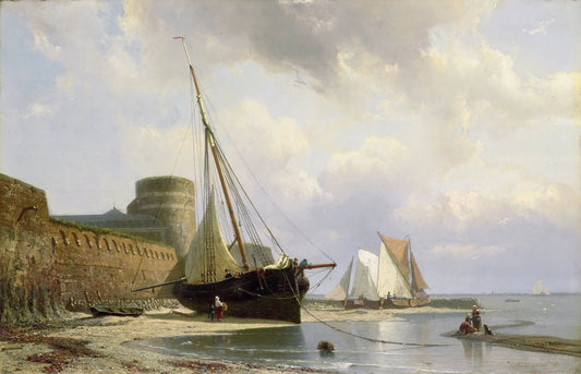 De bomvrije kazerne te Vlissingen – Johan Conrad Greive Vintage Nautical Scene Art Print | Wall Art Poster