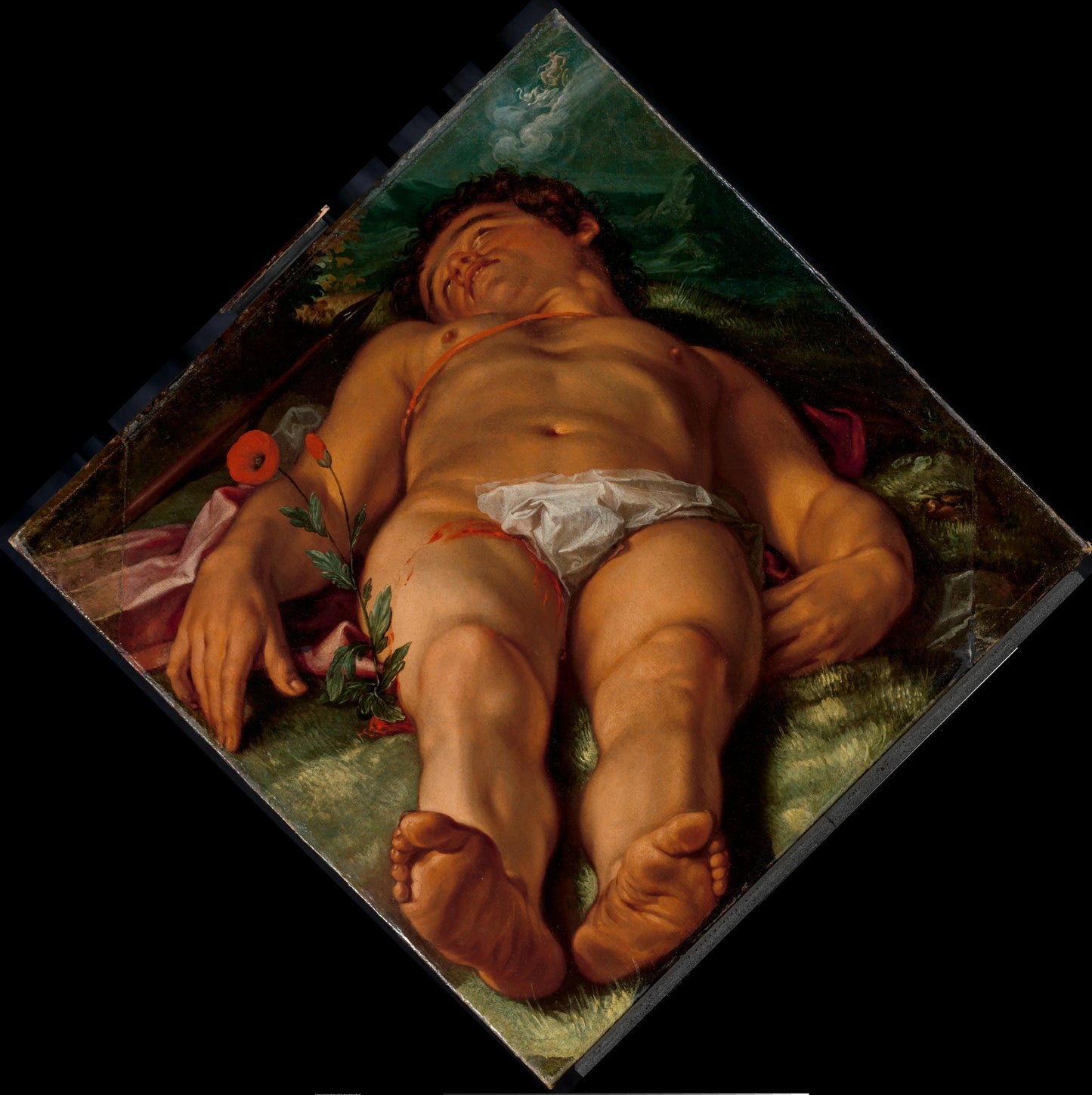 Dying Adonis – Hendrick Goltzius Vintage Art Print | Wall Art Poster