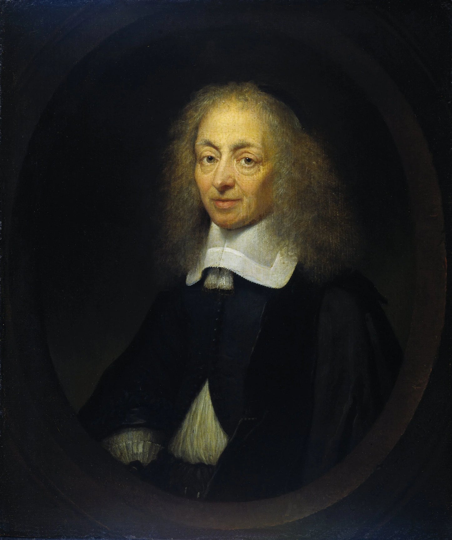 Portrait of Constantijn Huygens (1596-1687), lord of Zuylichem, secretary of Frederik Hendrick, Willem II and Willem III, and poet – Caspar Netscher Vintage Portrait Art Print | Wall Art Poster