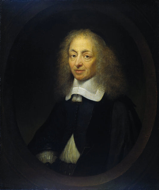 Portrait of Constantijn Huygens (1596-1687), lord of Zuylichem, secretary of Frederik Hendrick, Willem II and Willem III, and poet – Caspar Netscher Vintage Portrait Art Print | Wall Art Poster