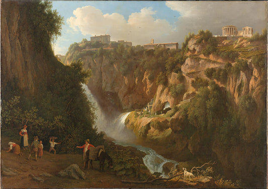 The Waterfall at Tivoli – Abraham Teerlink Vintage Landscape Art Print | Wall Art Poster
