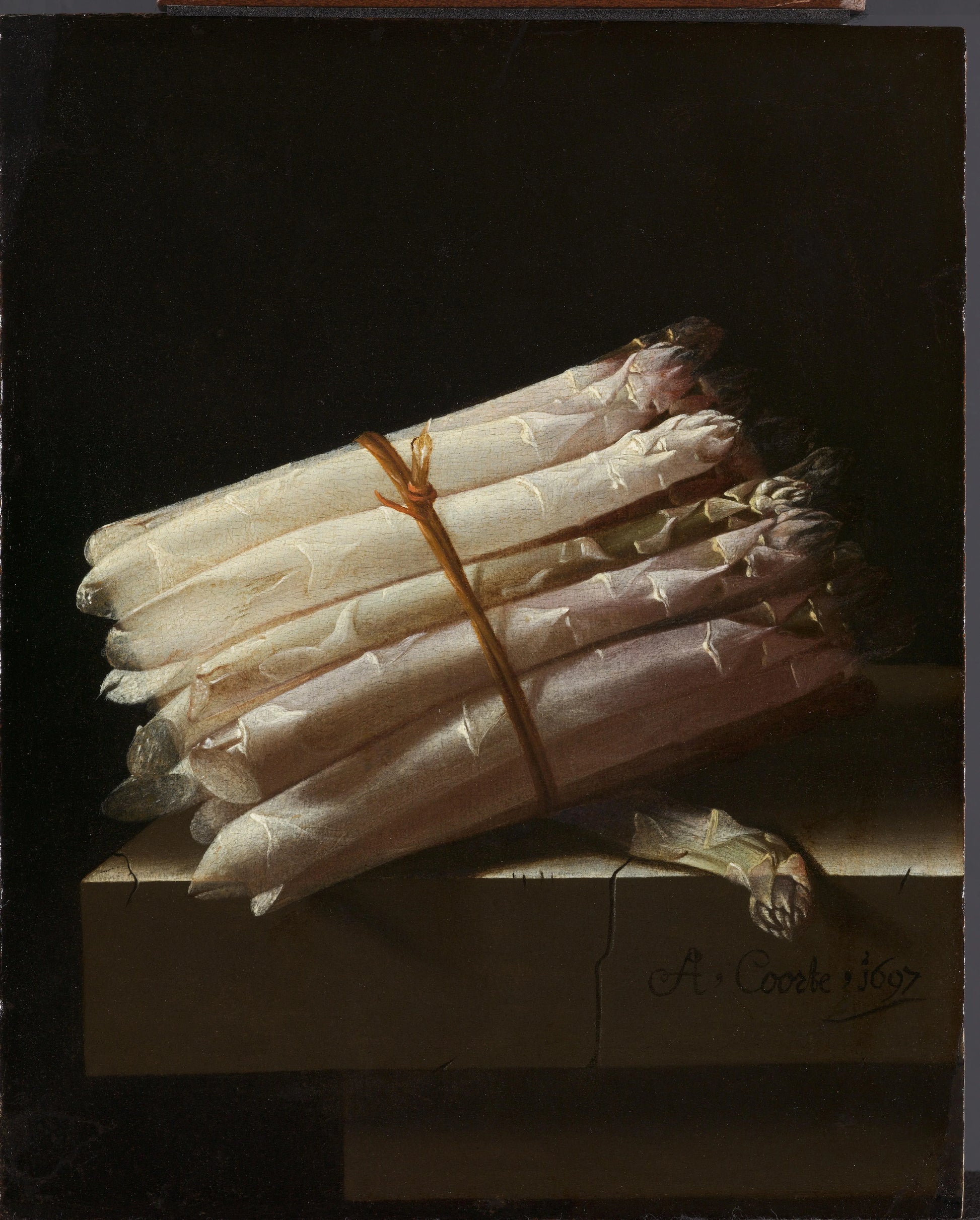 Still Life with Asparagus – Adriaen Coorte (mentioned on object) Vintage Still Life Art Print | Wall Art Poster
