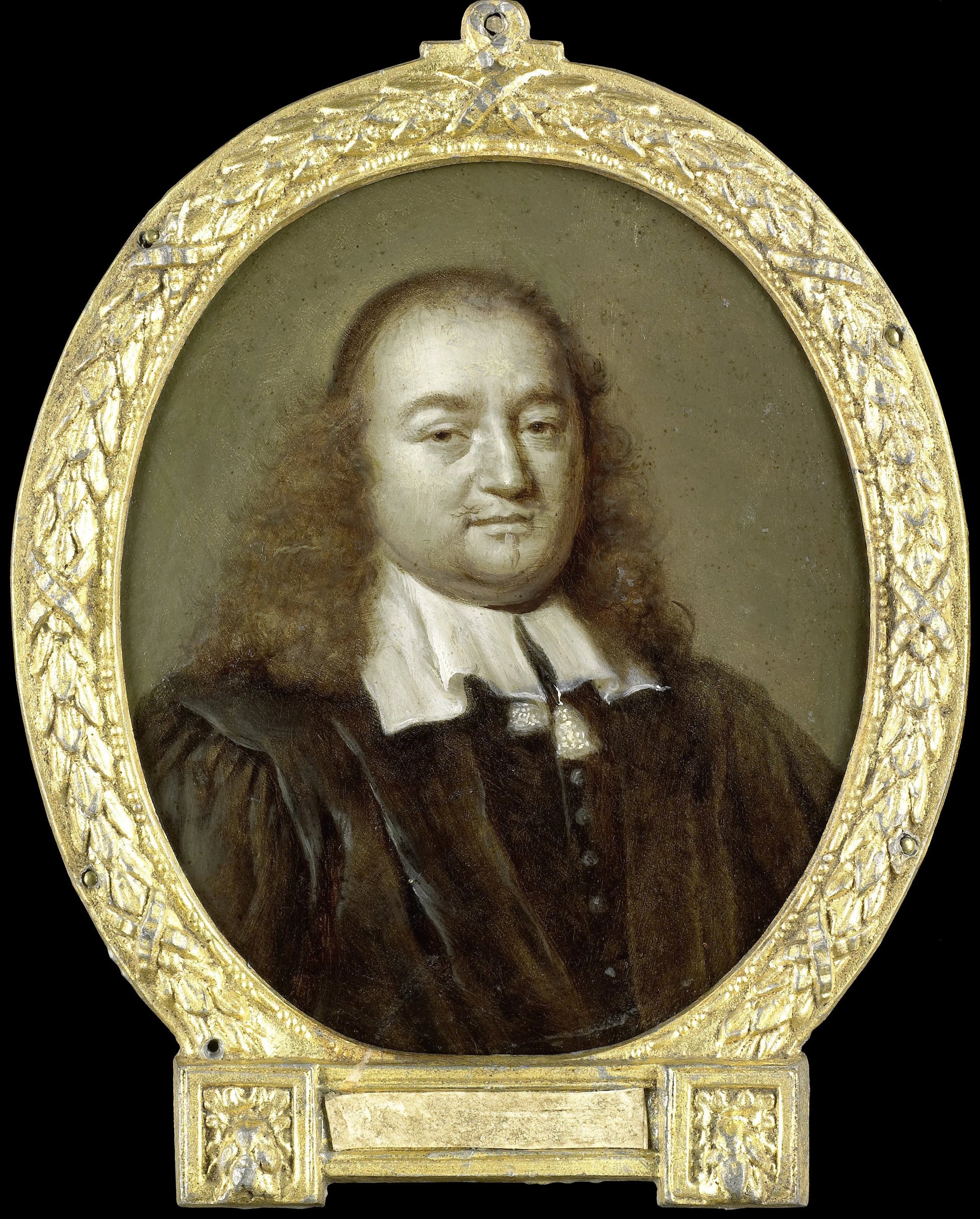 Portrait of Joannes Fredericus Gronovius, Philologist and Jurist, Professor in Leiden – Jan Maurits Quinkhard Vintage Portrait Art Print | Wall Art Poster