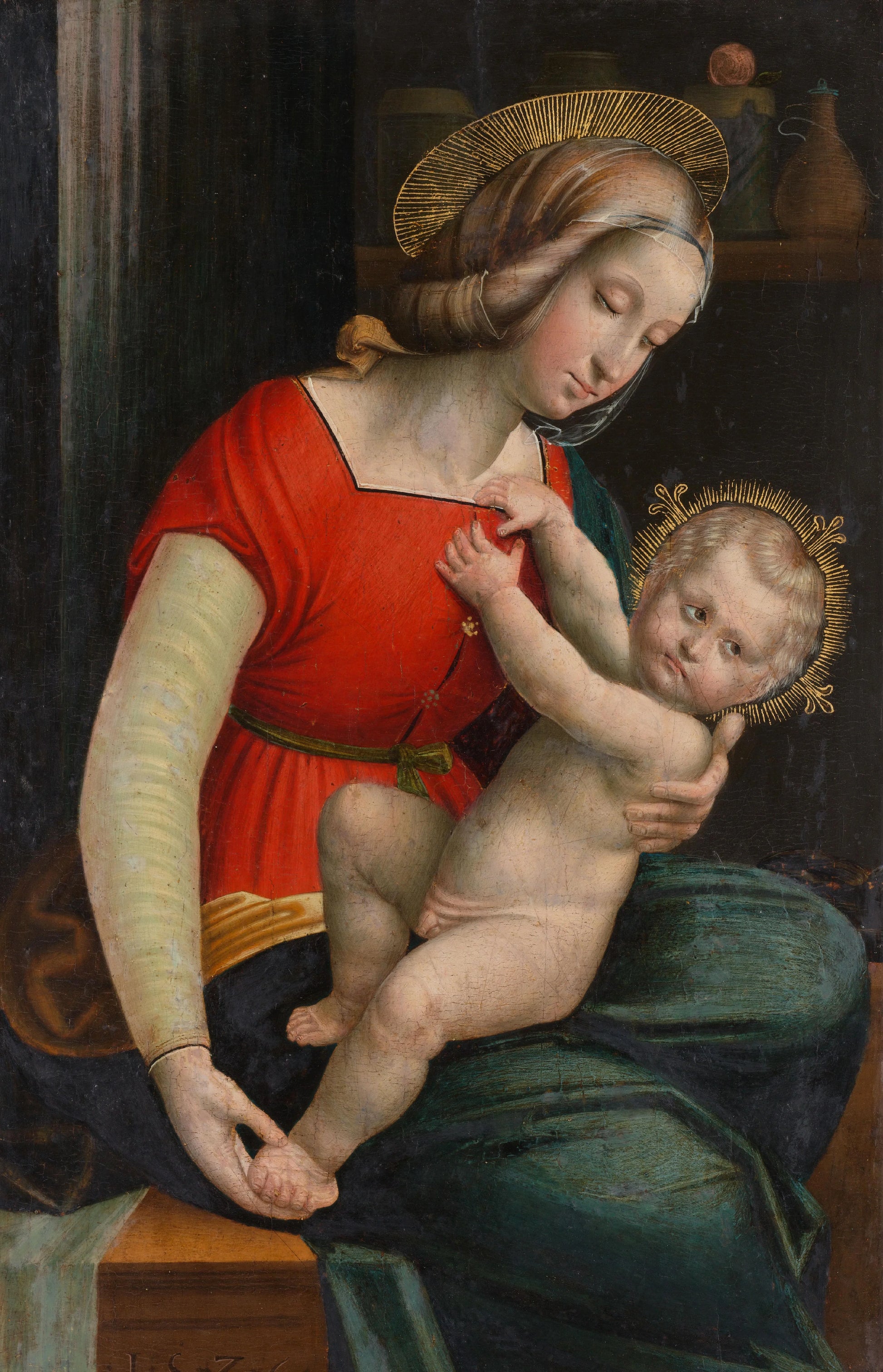 Madonna and Child – Defendente Ferrari Vintage Art Print | Wall Art Poster