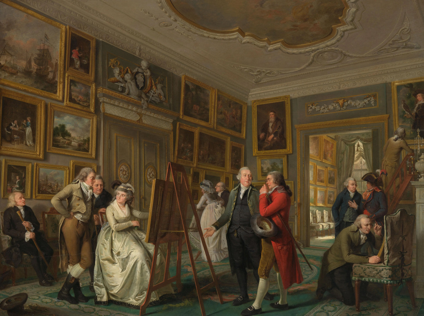 The Art Gallery of Jan Gildemeester Jansz – Adriaan de Lelie Vintage Art Print | Wall Art Poster