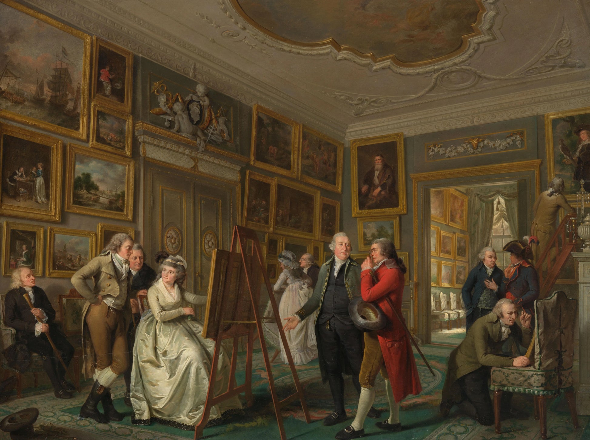 The Art Gallery of Jan Gildemeester Jansz – Adriaan de Lelie Vintage Art Print | Wall Art Poster