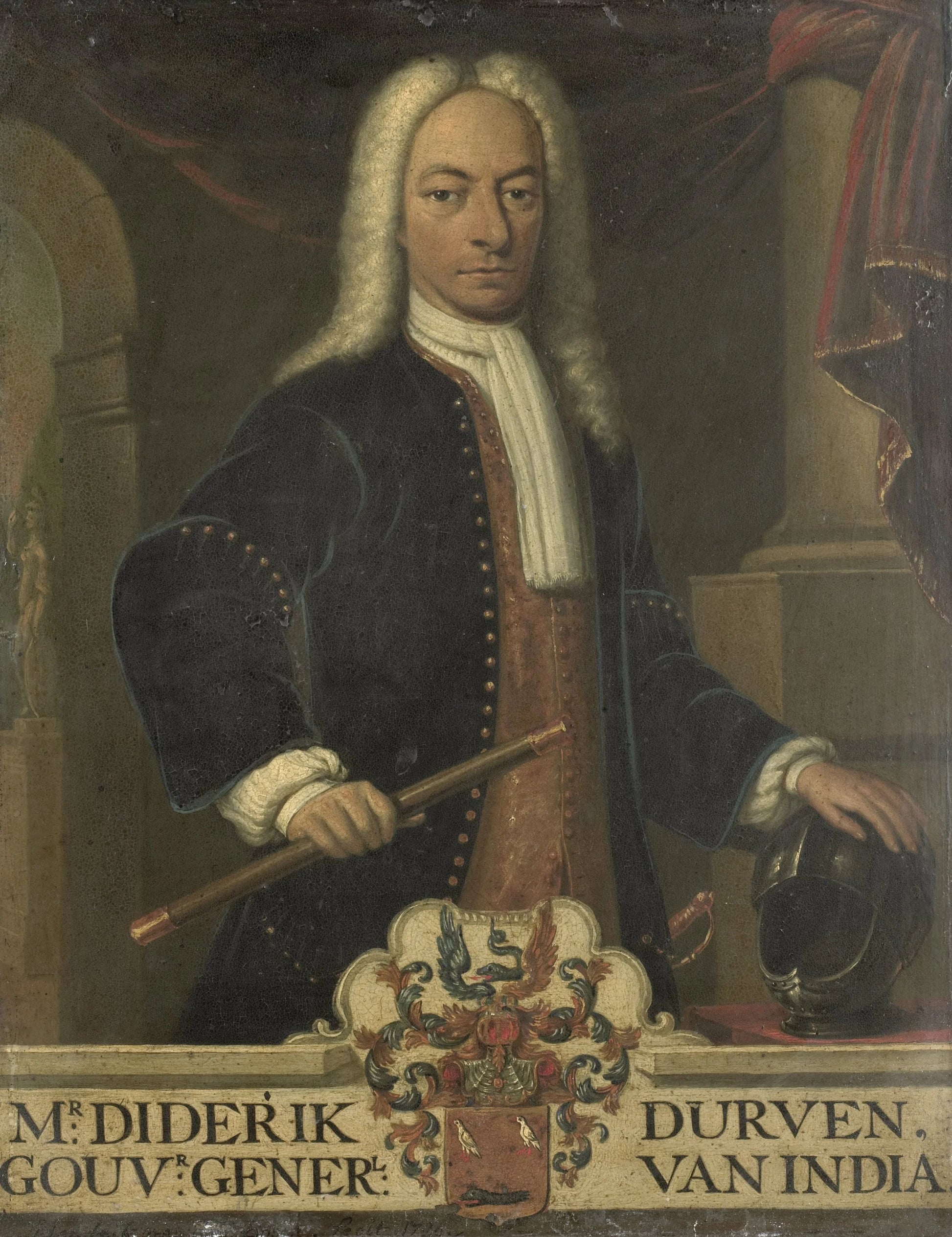 Portrait of Diederik van Durven, Governor-General of the Dutch East Indies – Hendrik van den Bosch Vintage Portrait Art Print | Wall Art Poster