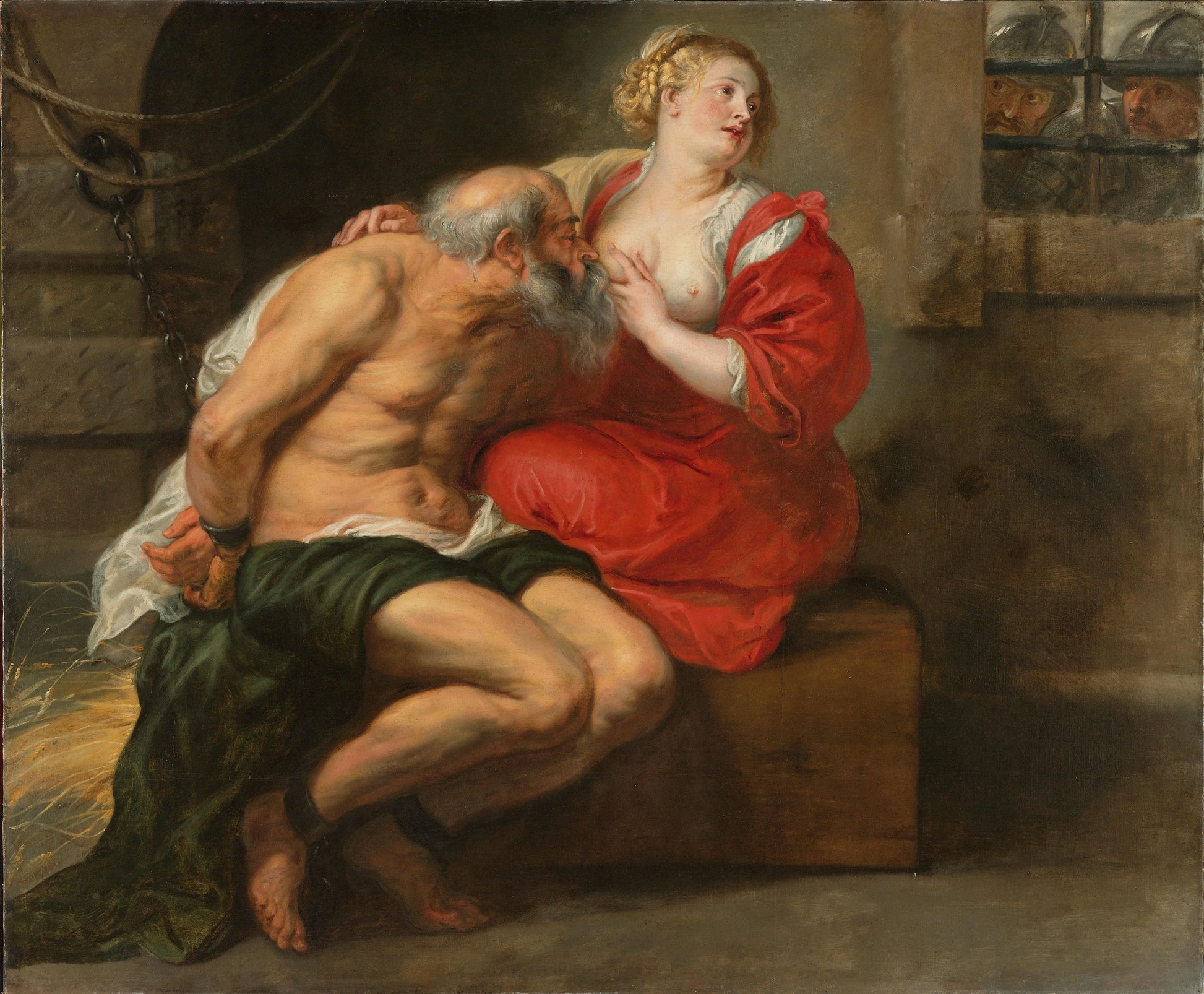 Cimon and Pero – workshop of Peter Paul Rubens Vintage Art Print | Wall Art Poster