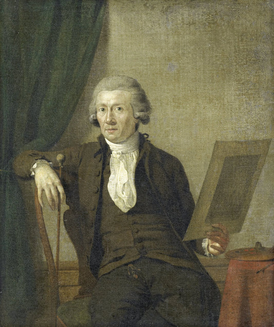 Egbert van Drielst (1745-1818), Painter – Jan Ekels (II) Vintage Self-Portrait Art Print | Wall Art Poster