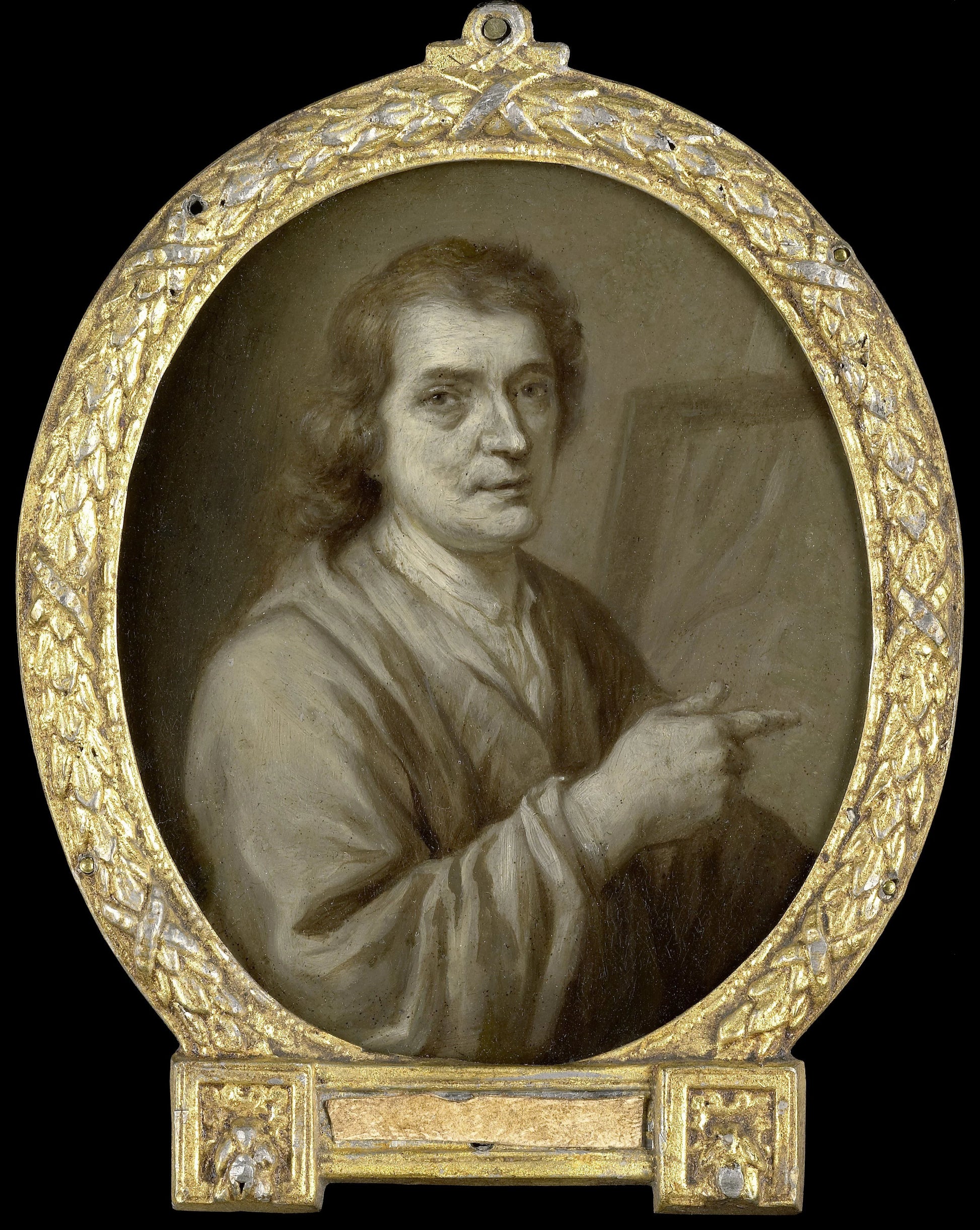Portrait of Joost van Geel, Painter and Poet in Rotterdam – Jan Maurits Quinkhard Vintage Portrait Art Print | Wall Art Poster