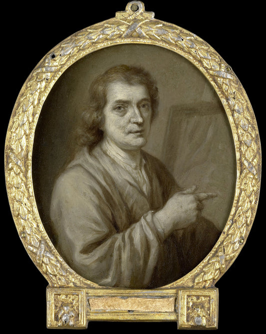 Portrait of Joost van Geel, Painter and Poet in Rotterdam – Jan Maurits Quinkhard Vintage Portrait Art Print | Wall Art Poster