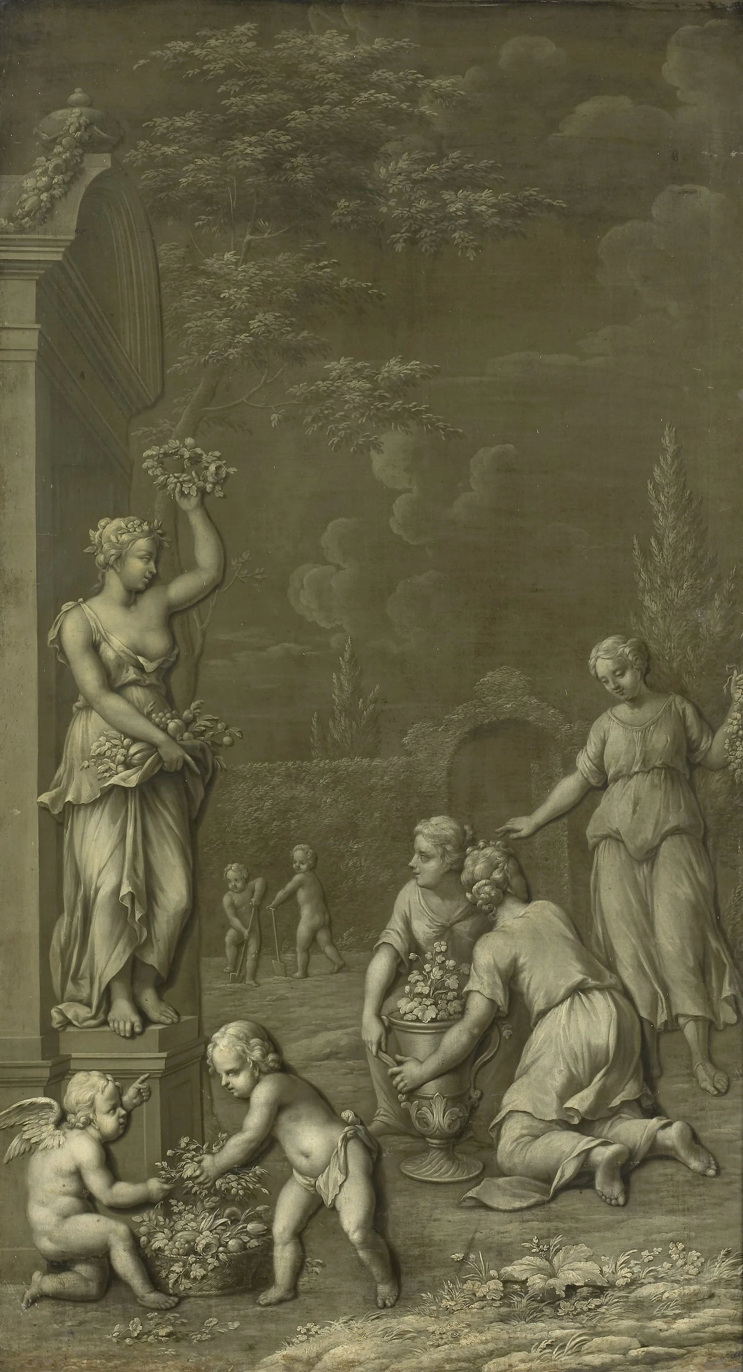 Homage to Pomona – Hendrik Carré (II) Vintage Art Print | Wall Art Poster