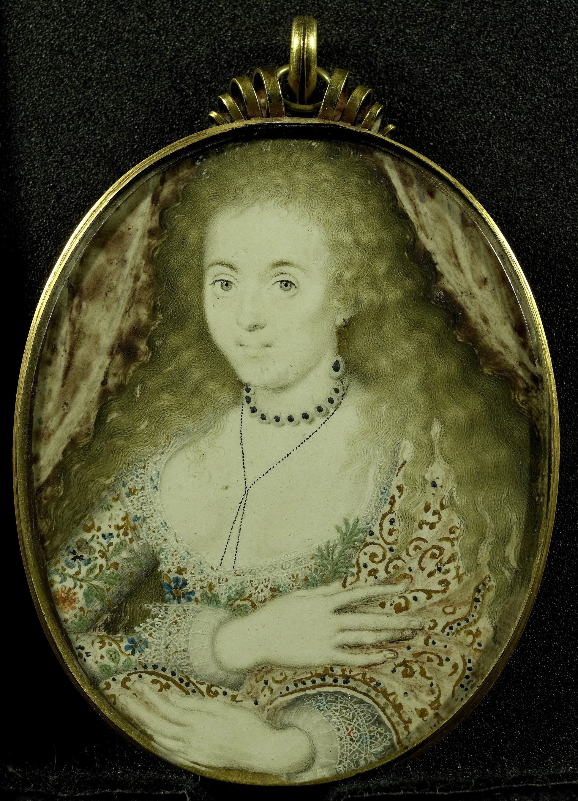 Arabella Stuart (gest 1615). Dochter van Charles Lennox – Isaac Oliver Vintage Art Print | Wall Art Poster