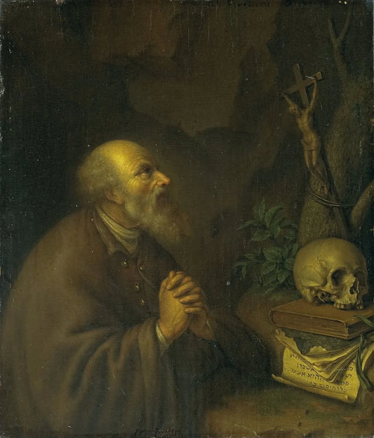 The Hermit – Frans van Mieris (II) Vintage Art Print | Wall Art Poster