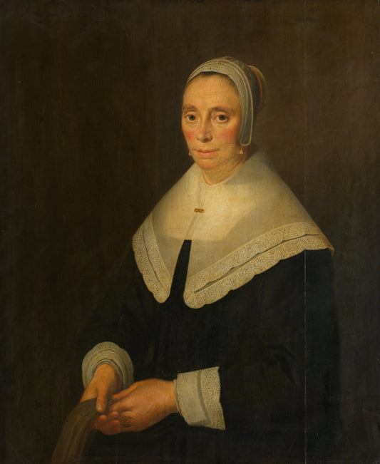 Portrait of a Woman – Hendrick van Vliet (signed by artist) Vintage Portrait Art Print | Wall Art Poster