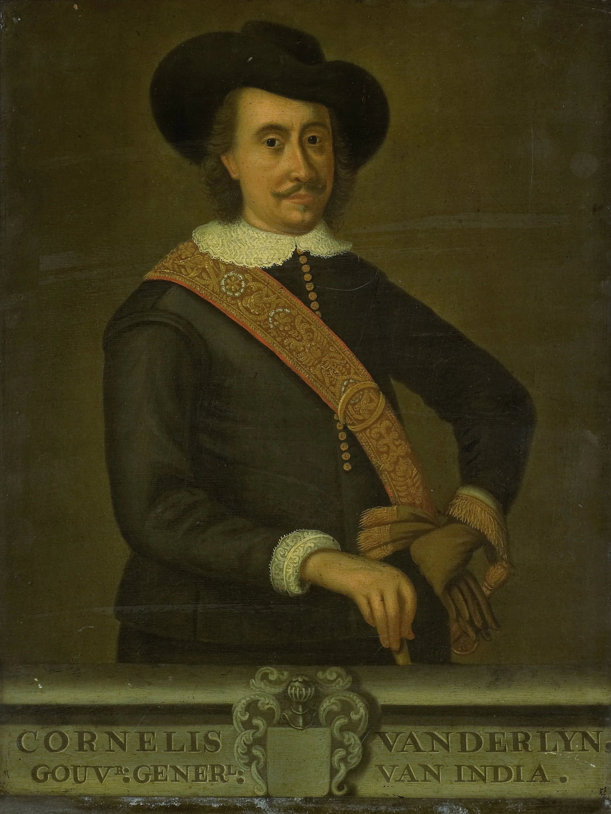 Portrait of Cornelis van der Lijn, Governor-General of the Dutch East Indies – kopie naar anoniem Vintage Portrait Art Print | Wall Art Poster