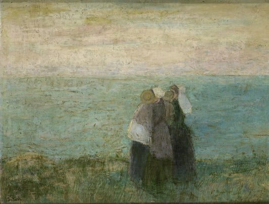 Vrouwen aan zee – Jan Toorop (mentioned on object) Vintage Landscape Art Print | Wall Art Poster