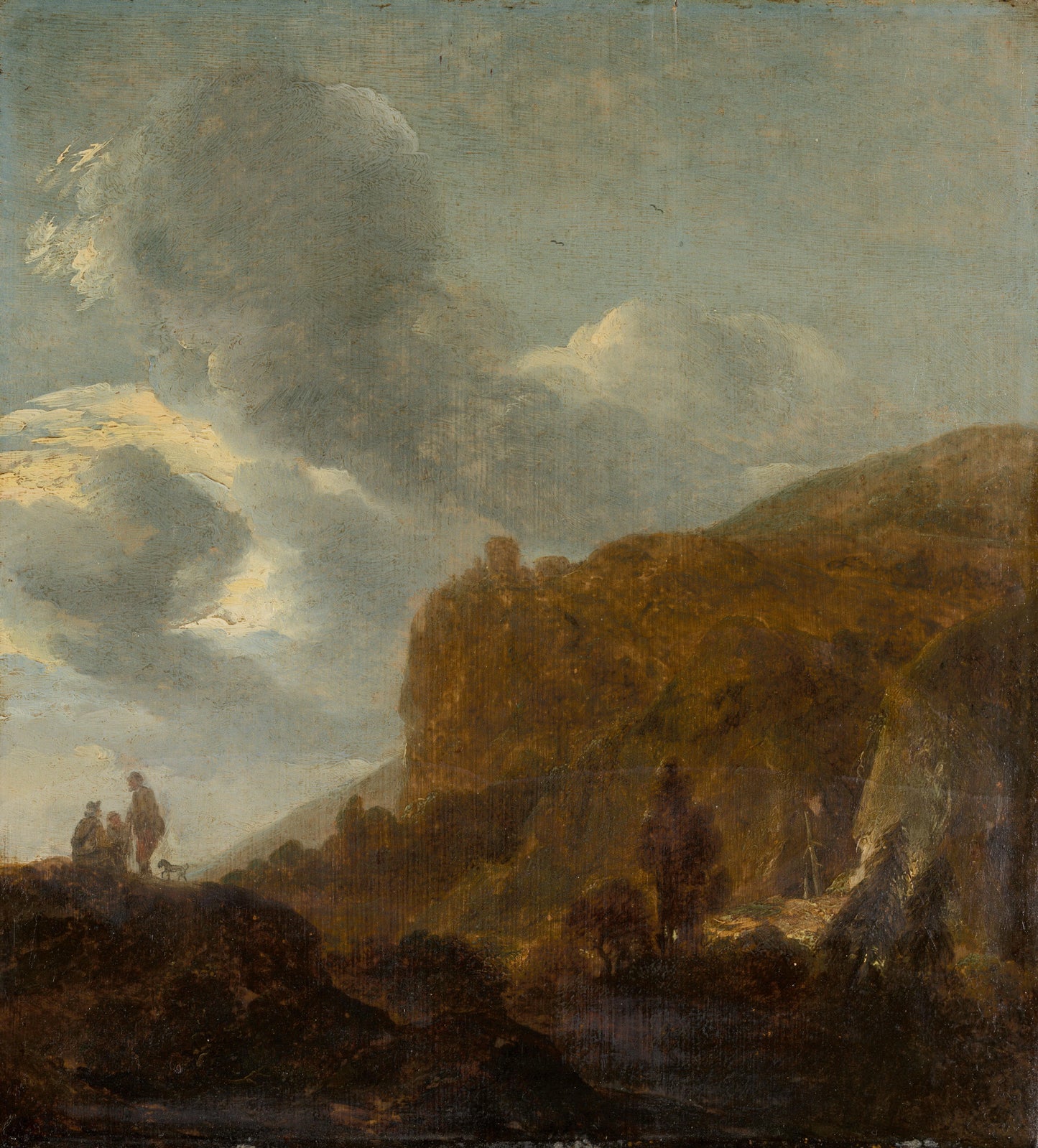 Mountainous Landscape – Guillam Du Bois (vermeld op object) Vintage Landscape Art Print | Wall Art Poster