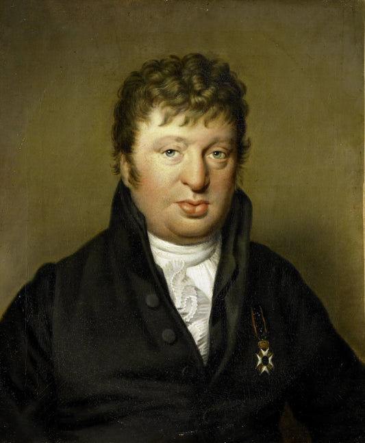 Jacobus Scheltema (1767-1835), Historian – Wilhelmina Geertruida van Idsinga, copy after Willem Bartel van der Kooi Vintage Portrait Art Print | Wall Art Poster
