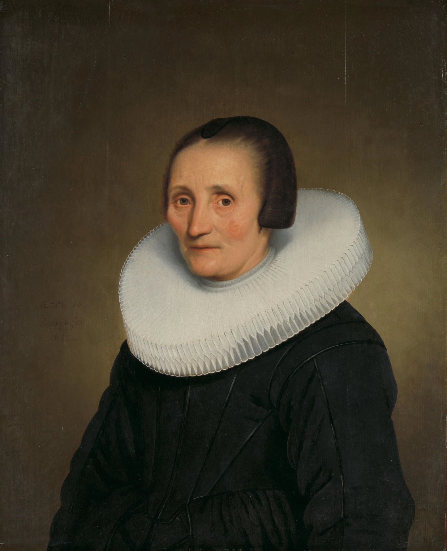 Margaretha de Geer (1585-1672), Wife of Jacob Jacobsz. Trip – Jacob Gerritsz Cuyp (signed by artist) Vintage Portrait Art Print | Wall Art Poster