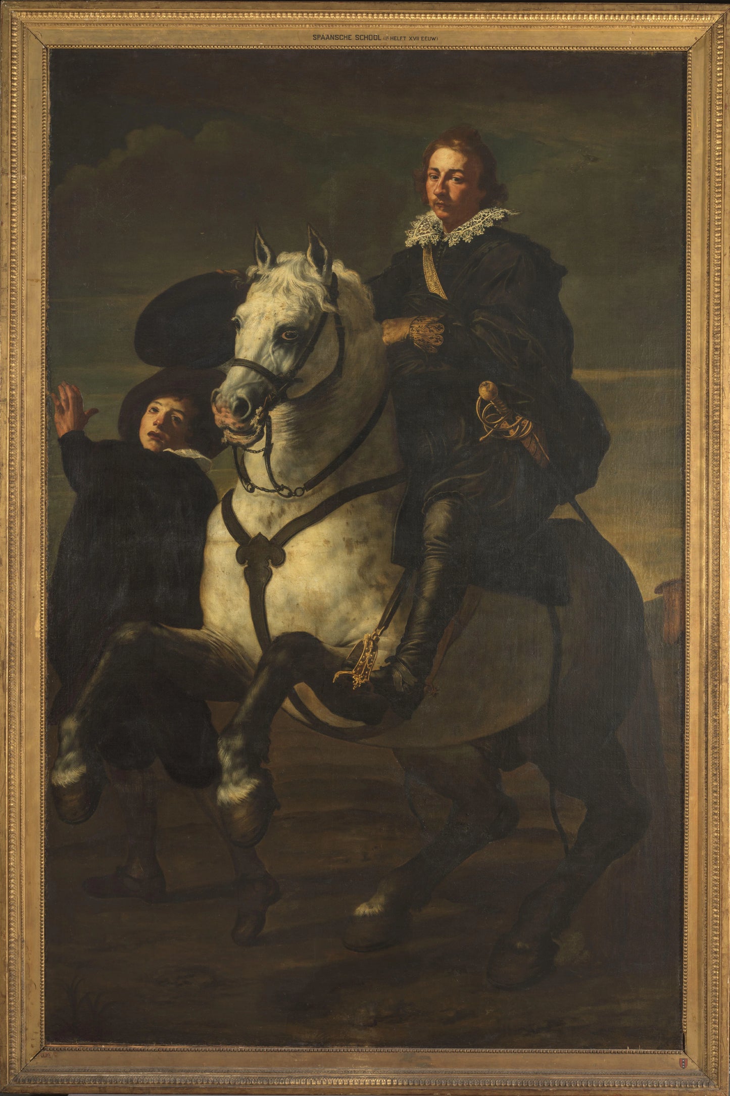 Portret van een man te paard – anoniem (mogelijk) Vintage Portrait Art Print | Wall Art Poster
