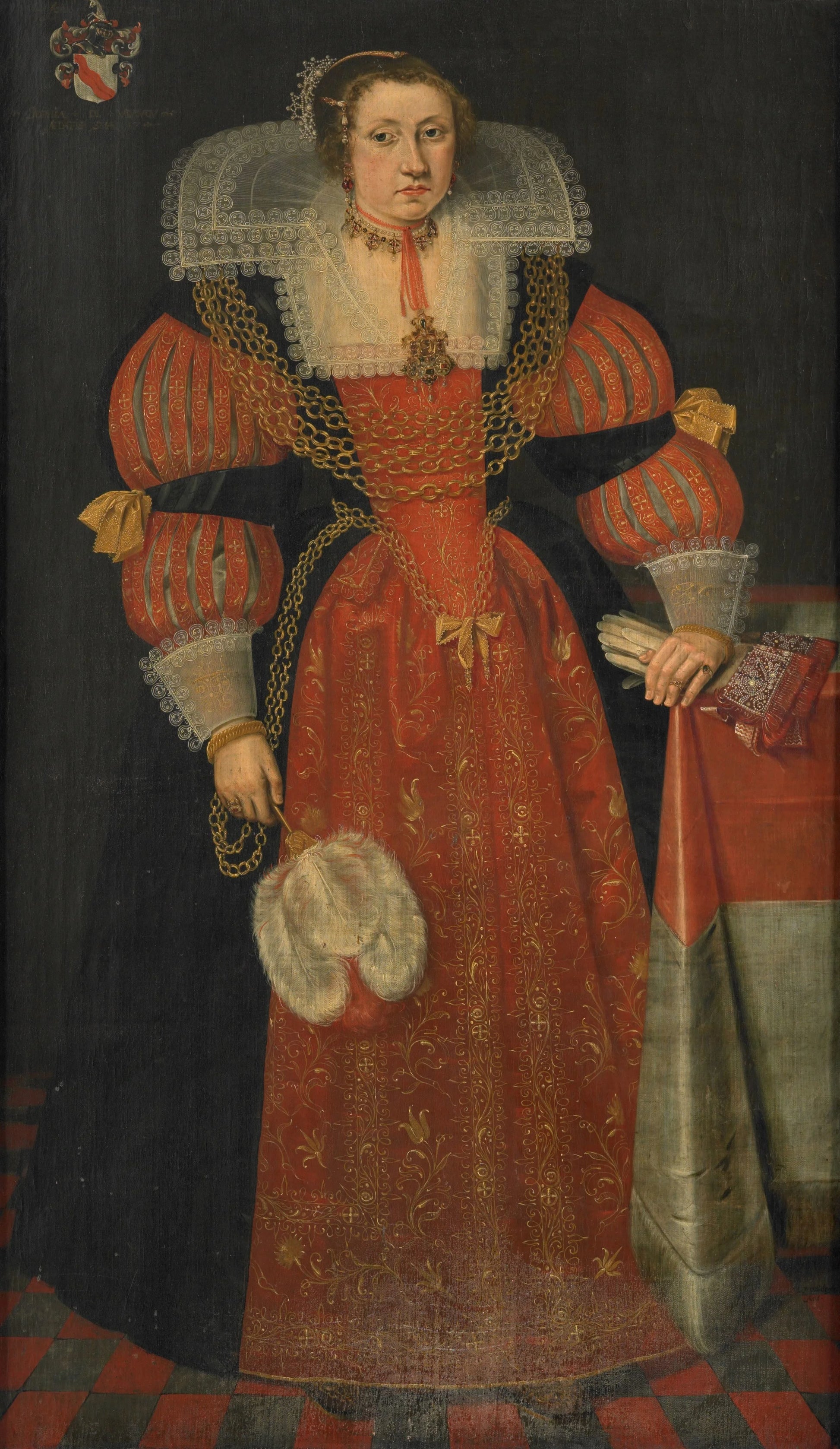 Portrait of Sophia de Vervou (c. 1613-71) – L.J. Woutersin Vintage Portrait Art Print | Wall Art Poster