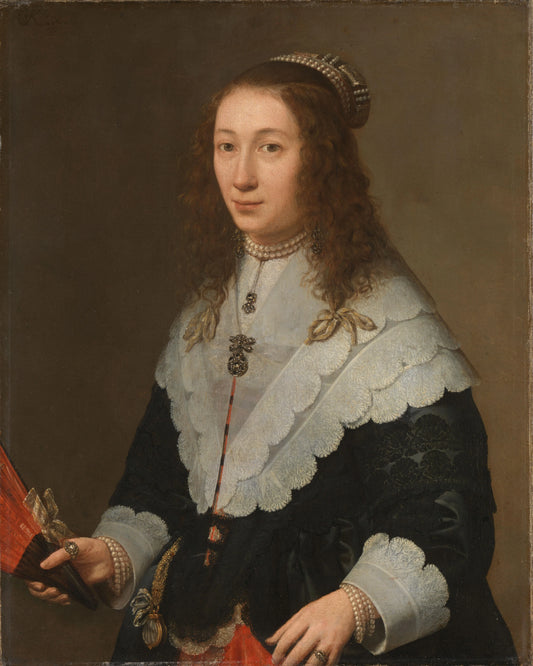 Catharina van Well (1626-1722), Wife of Guilliaam van Bleyswijk – Gerard van Kuijl Vintage Portrait Art Print | Wall Art Poster