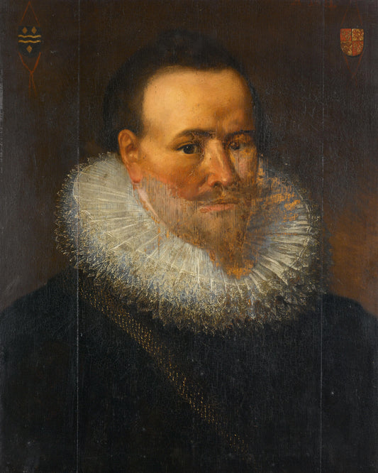 Portrait of a man, possibly Joris van Cats (c. 1590-1654) – anonymous Vintage Portrait Art Print | Wall Art Poster