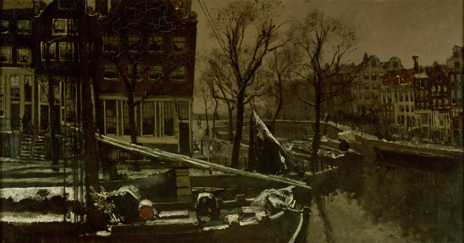 Winter in Amsterdam – George Hendrik Breitner Vintage Cityscape Art Print | Wall Art Poster