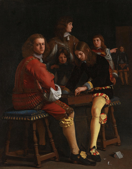 The Draughts Players – Michael Sweerts Vintage Art Print | Wall Art Poster