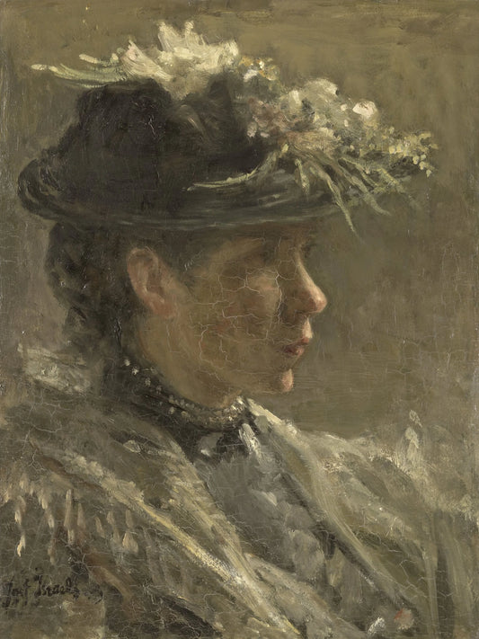 Study of a Model – Jozef Israëls Vintage Portrait Art Print | Wall Art Poster