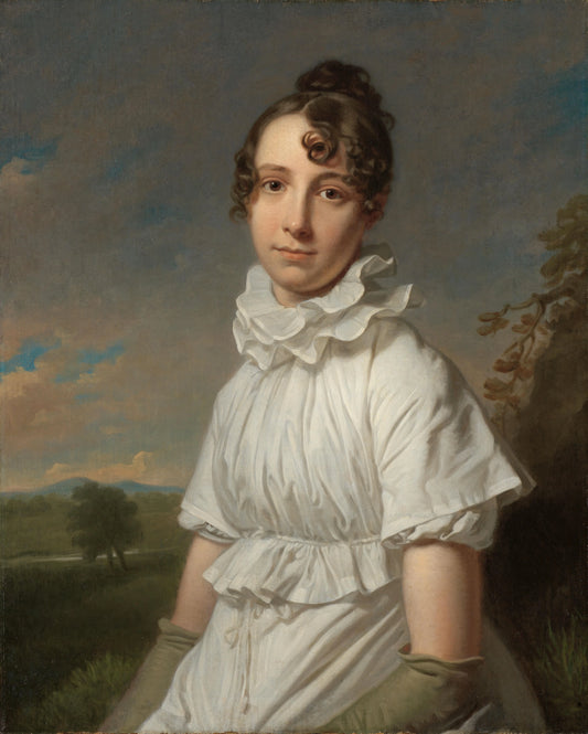 Portrait of Emma Jane Hodges (1789-1868) – Charles Howard Hodges Vintage Self-Portrait Art Print | Wall Art Poster