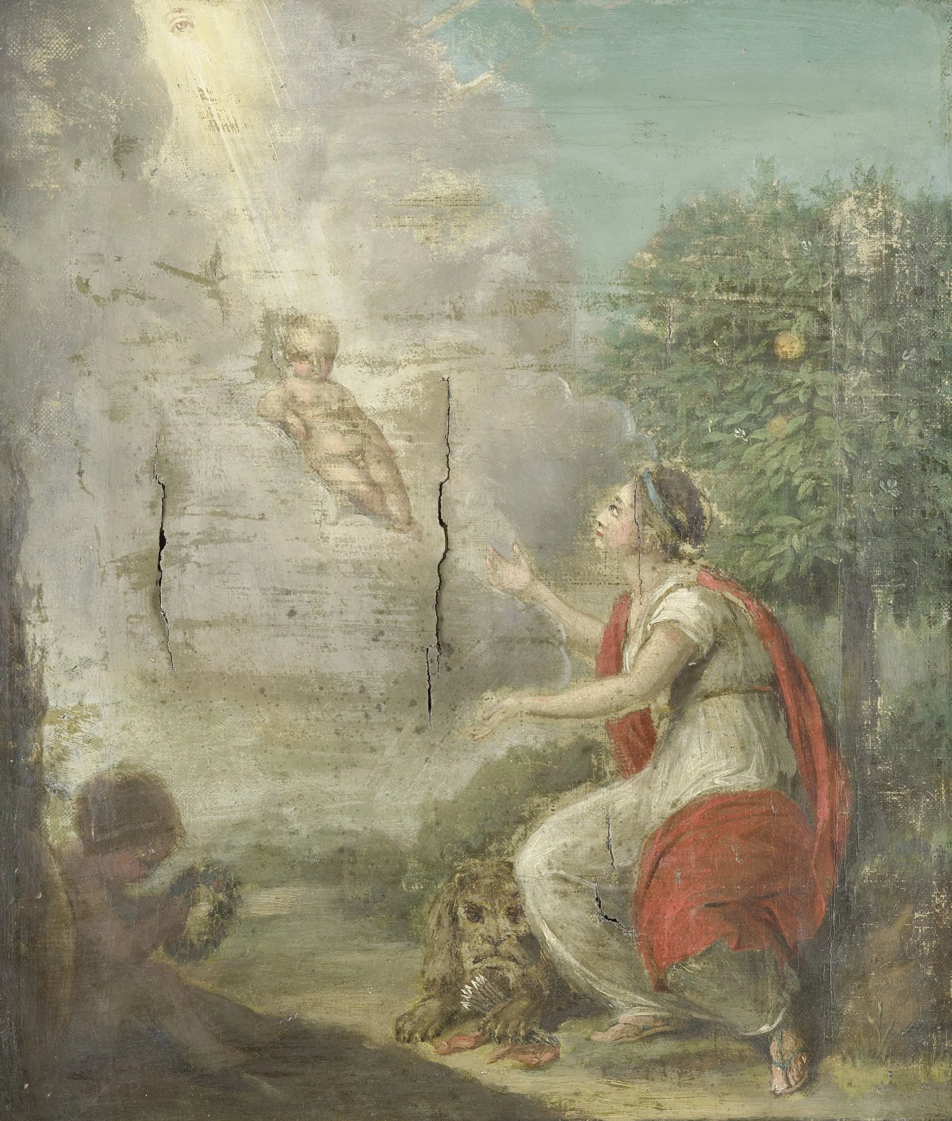 Allegorical Representation of the Birth of William Frederick, Prince of Orange-Nassau, later King William I – anoniem Vintage Art Print | Wall Art Poster