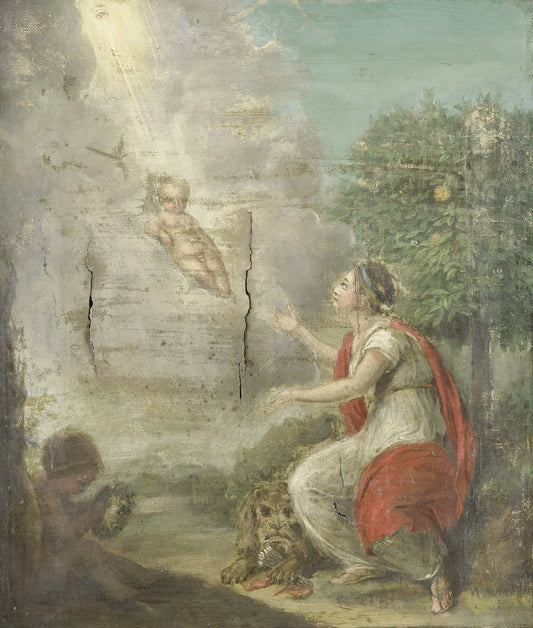 Allegorical Representation of the Birth of William Frederick, Prince of Orange-Nassau, later King William I – anoniem Vintage Art Print | Wall Art Poster