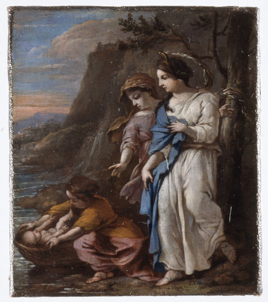 Finding of Moses – Johannes Voorhout (I) Vintage Art Print | Wall Art Poster