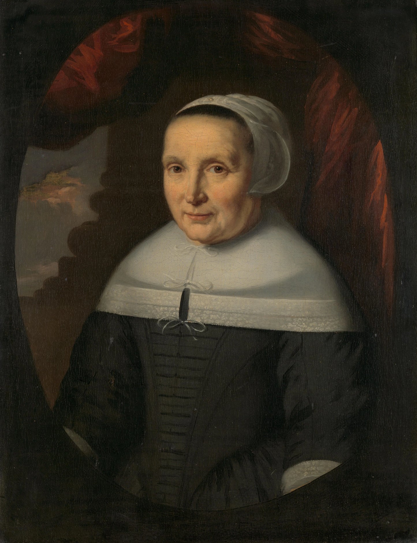 Portrait of Aeltje Denijs (born 1598/99) – kopie naar Nicolaes Maes Vintage Portrait Art Print | Wall Art Poster