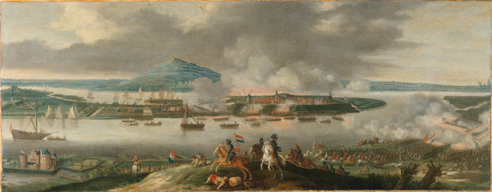 Frederik Hendrik Besieging Schenkenschans, April 1636 – Gerrit van Santen Vintage Landscape Art Print | Wall Art Poster