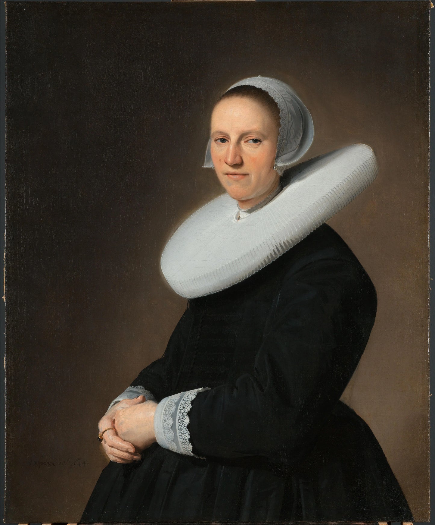 Portrait of Adriana Croes – Johannes Verspronck (signed by artist) Vintage Portrait Art Print | Wall Art Poster