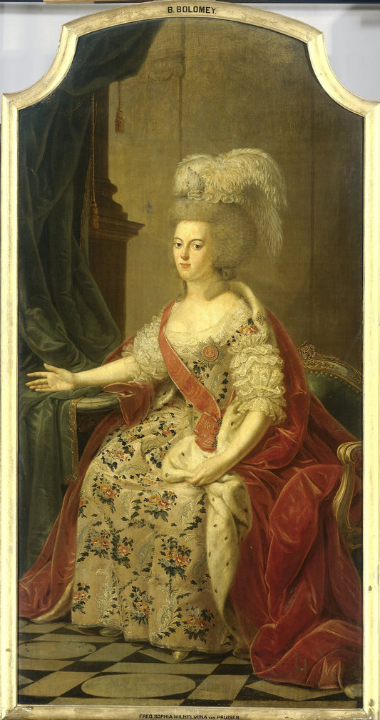 Frederika Sophia Wilhelmina of Prussia (1751-1820), Wife of Prince Willem V – Benjamin Samuel Bolomey Vintage Art Print | Wall Art Poster