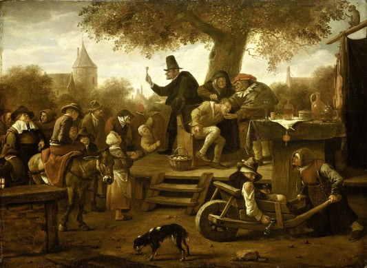 The quack – Jan Havicksz. Steen Vintage Animal Study Art Print | Wall Art Poster