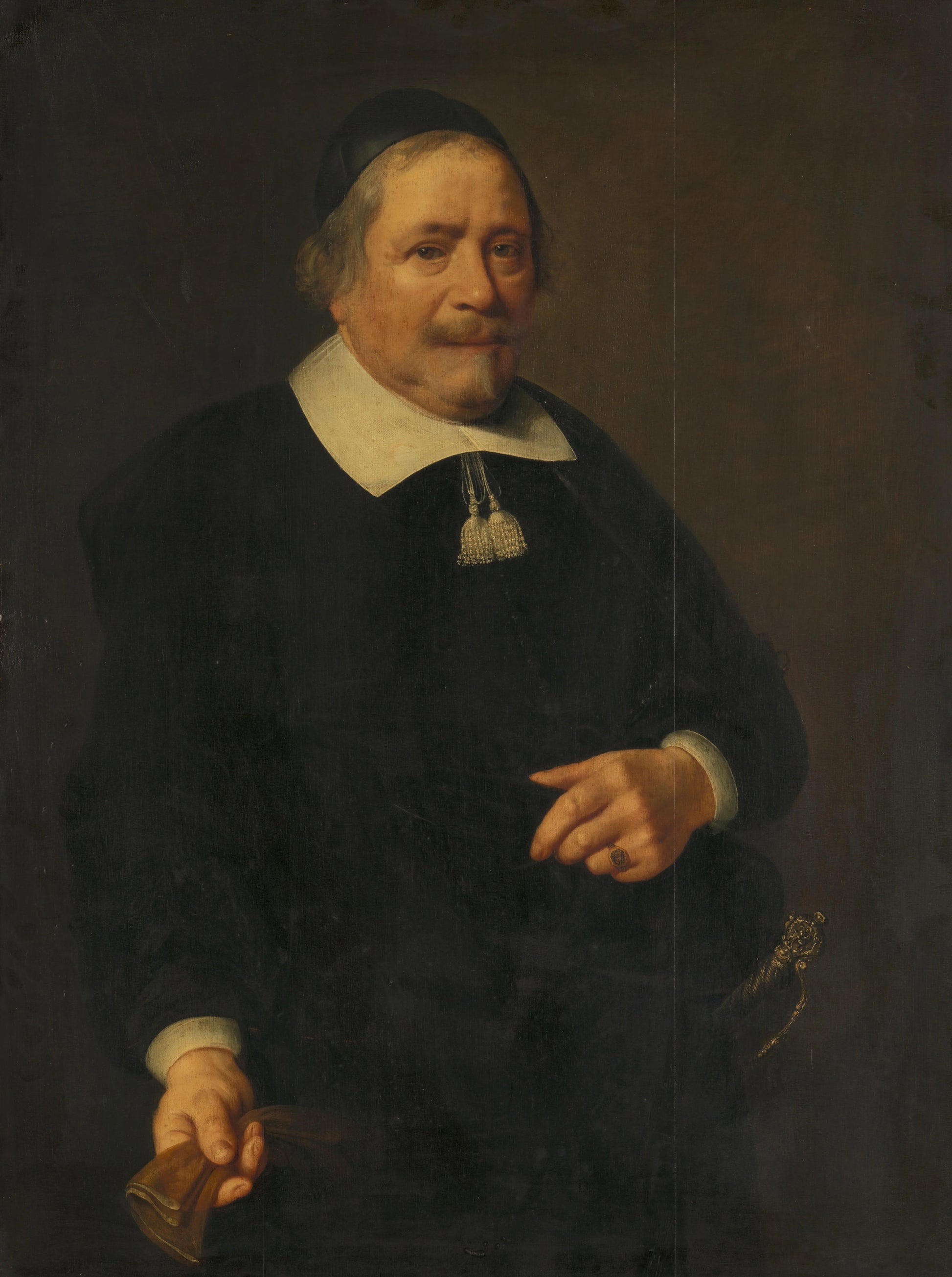 Portrait of a Man, presumably Willem Cornelisz. van Velden (1603-63) – anonymous Vintage Portrait Art Print | Wall Art Poster