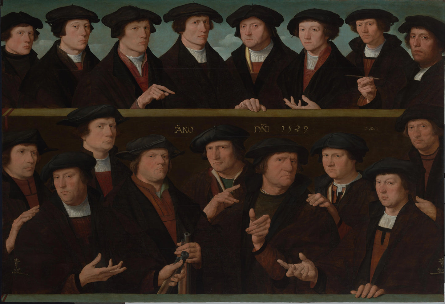 A Group of Guardsmen, 1529 – Dirck Jacobsz. Vintage Portrait Art Print | Wall Art Poster