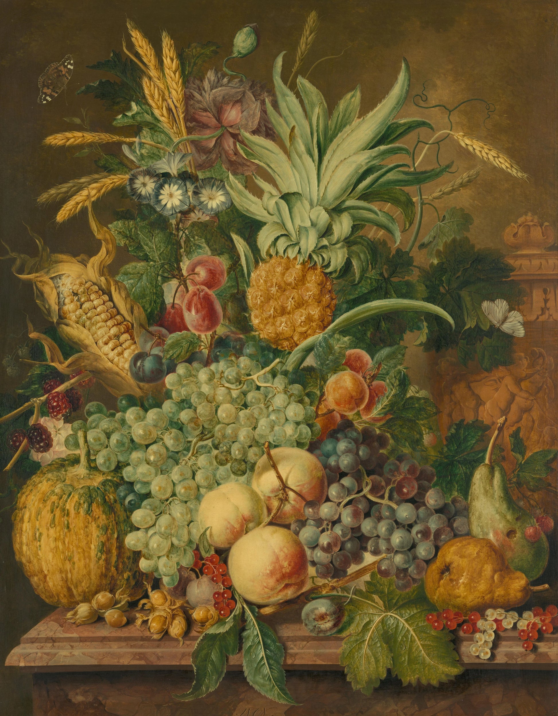 Still Life with Fruit – Jacobus Linthorst Vintage Still Life Art Print | Wall Art Poster