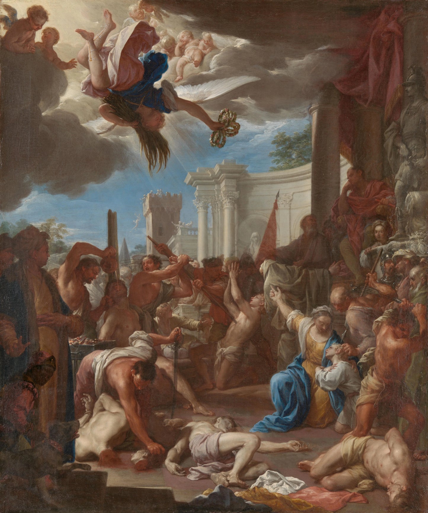 The Martyrdom of the Seven Sons of Saint Felicity – Francesco Trevisani Vintage Self-Portrait Art Print | Wall Art Poster
