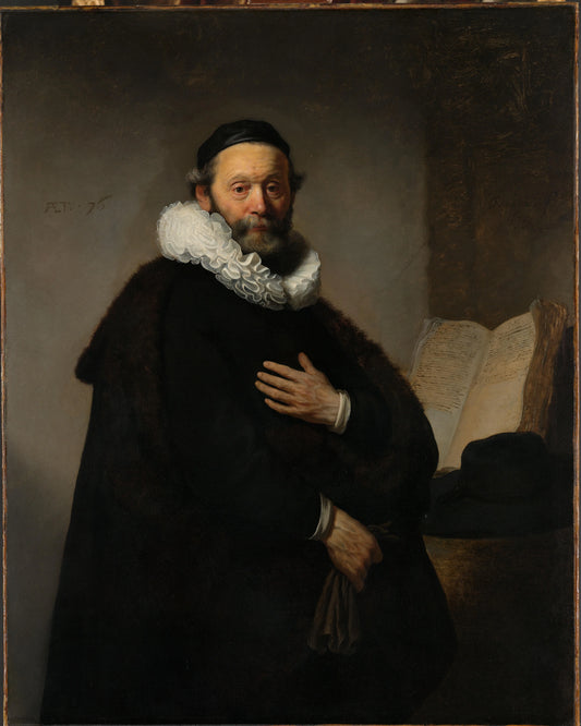 Johannes Wtenbogaert – Rembrandt van Rijn Vintage Portrait Art Print | Wall Art Poster