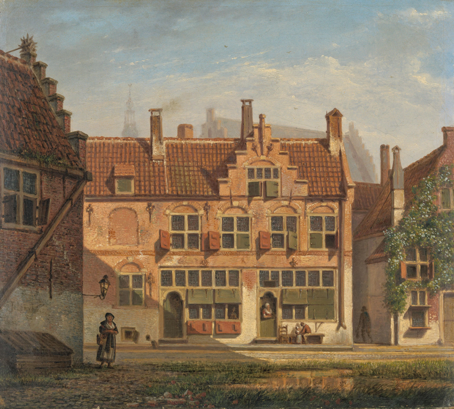 A Street in Amersfoort – Johannes Jelgerhuis Vintage Cityscape Art Print | Wall Art Poster