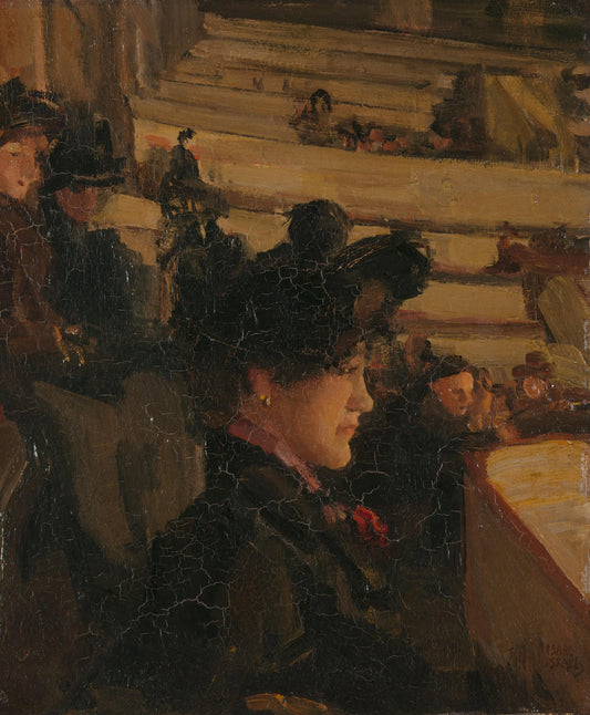 In the Theatre – Isaac Israels Vintage River Scene Art Print | Wall Art Poster
